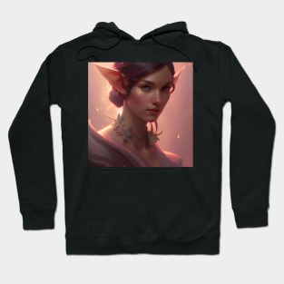 Pretty Fantasy Elf Pink Princess Hoodie